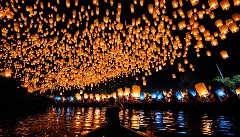 Floating Lanterns Festival Photography